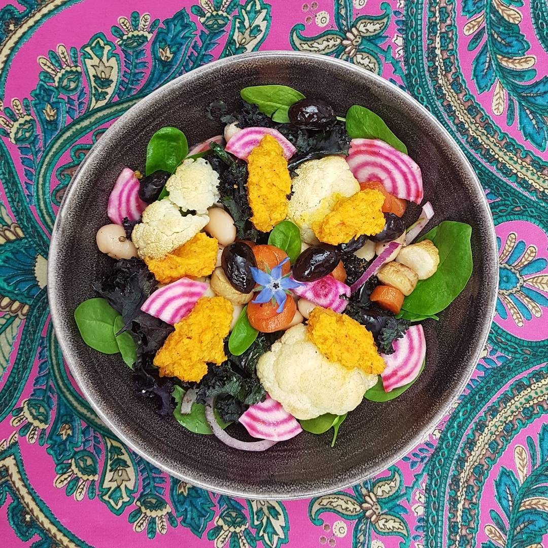 Grillade grönsaker med morotssås