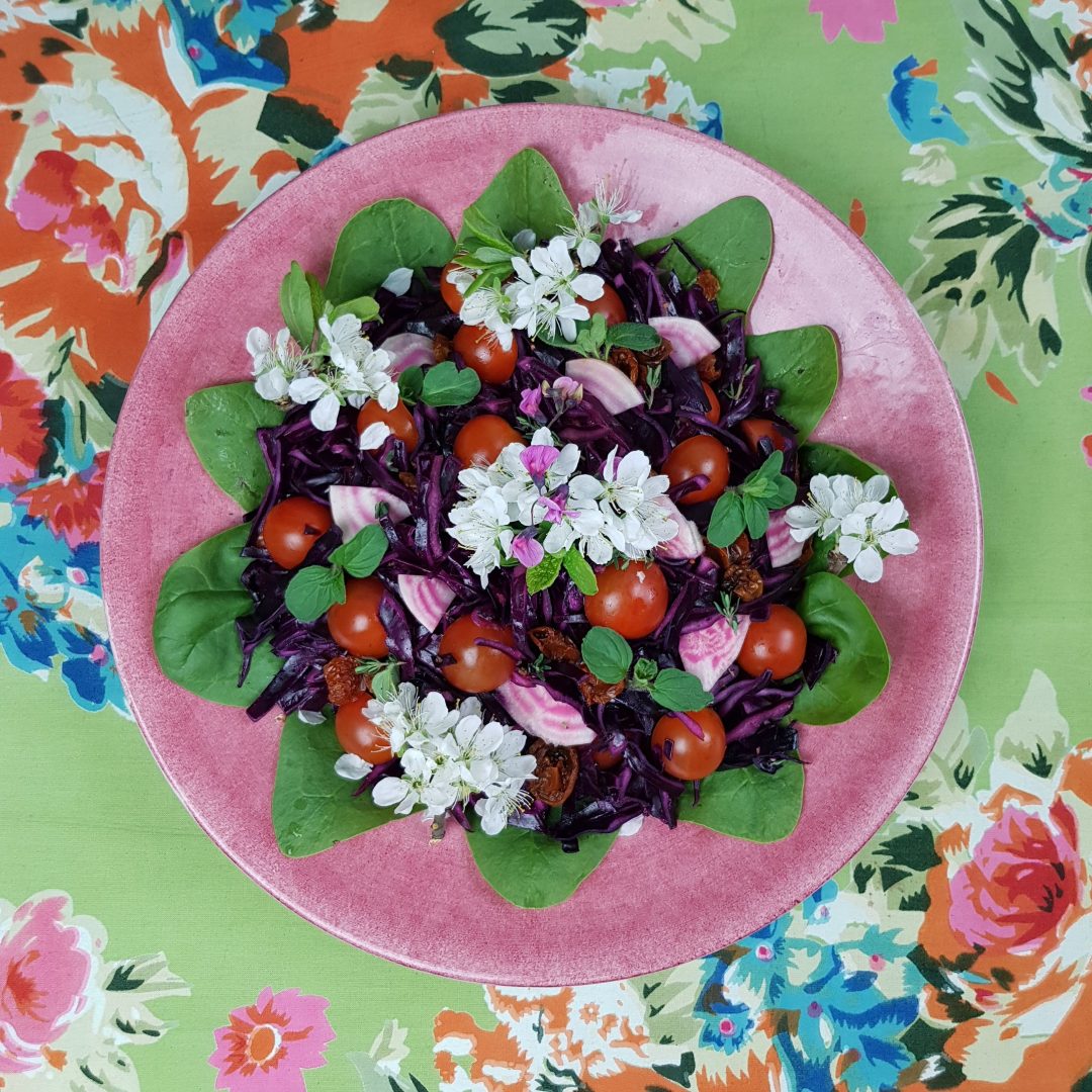 Rödkålssallad med citronsmak